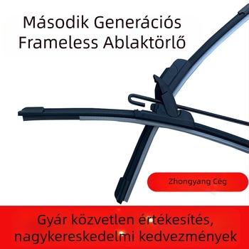 Rámátlan ablaktörlő penge, második generáció, kompatibil U-típusú és Hook karokkal, modell 14-26, törlési szög 180°, természetes kaucsuk, kiegészítő 000447