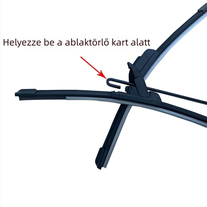Rámátlan ablaktörlő penge, második generáció, kompatibil U-típusú és Hook karokkal, modell 14-26, törlési szög 180°, természetes kaucsuk, kiegészítő 000447