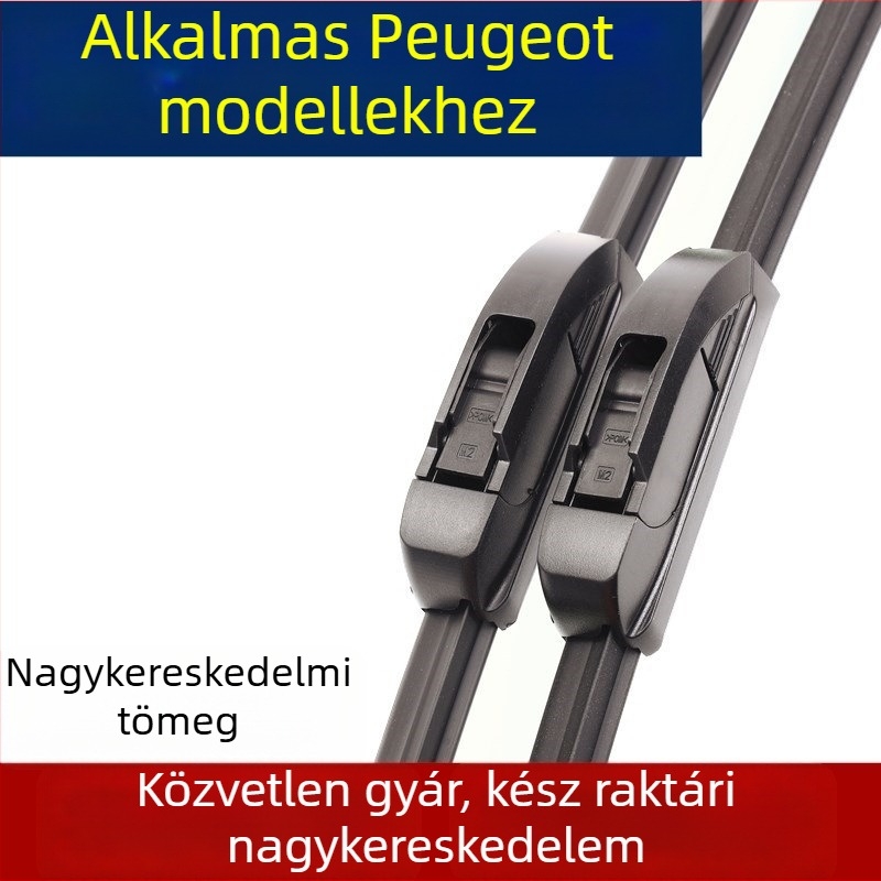 Keret nélküli ablaktörlők és gumírozott szalag Peugeot 207/206, 508, 5008, 2008, 3008
