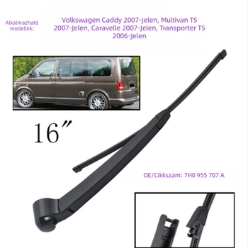 Hátsó ablaktörlő készlet VW Caddy, Multivan, Caravelle, T5 Transporter