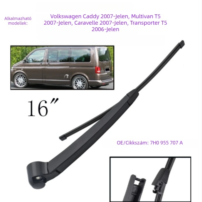 Hátsó ablaktörlő készlet VW Caddy, Multivan, Caravelle, T5 Transporter