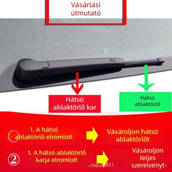 Skoda Fabia, Yeti, Kodiaq, Karoq és Kamiq hátulsó ablak törlőlapja