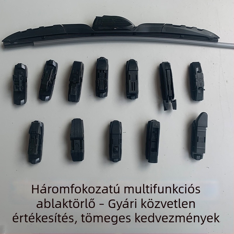 Többfunkciós 14-in-1 ablaktörlőlapát, három részes törlőkar kisautókhoz