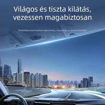 Keret nélküli autó ablaktörlőlapátok, univerzális illeszkedés, U-alakú intelligens törlő, Modell 14–26, 180° lefedettség, Kétoldalú törlés, Természetes gumi