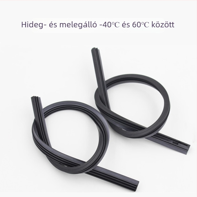 Szélvédő törlőszalag vas kerettel és gumírozott pengével, 6 mm és 8 mm