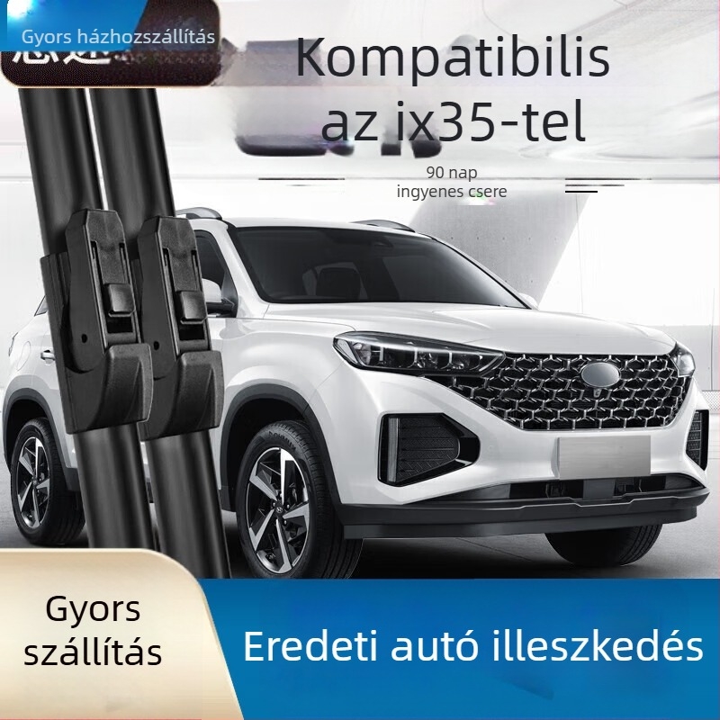 Yuxi keret nélküli ablaktörlő Hyundai IX35 hátsó, gumis szalaggal, kompatibil 2021–2022