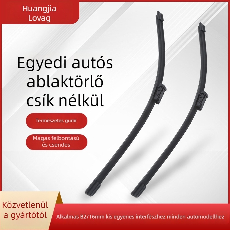 Keret nélküli autó ablaktörlő Audi sorozathoz, keret nélküli modell, 180° törlésszög, természetes gumi