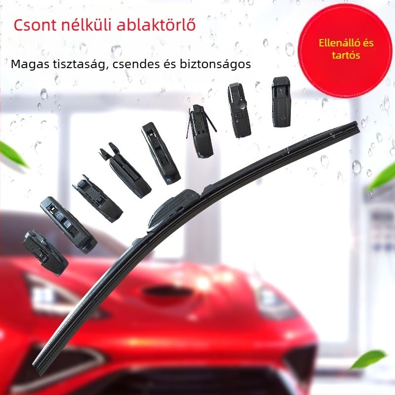 Autó ablaktörlő keret nélküli, univerzális, modell 14-26, 90° söpörés, 12–24 V, anyag: természetes gumi 72A és magas szénacél