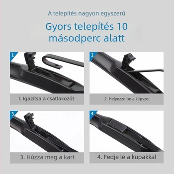 Nissan modelljeihez tervezett első szélvédő törlőlapok Sylphy, Teana, Sunny, Qashqai, Tiida, Livina, X-Trail, Bluebird – 650 mm, 12V, 180° lefedettség