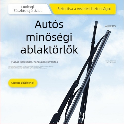 Kiváló minőségű ablaktörlő vaskeretes kivitelben, csendes működés, karcolásmentes