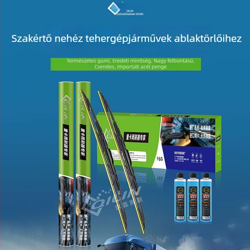 Sinotruk Howo Tianlong Delong OEM ablaktörlő penge vas kerettel és gumis csíkkal