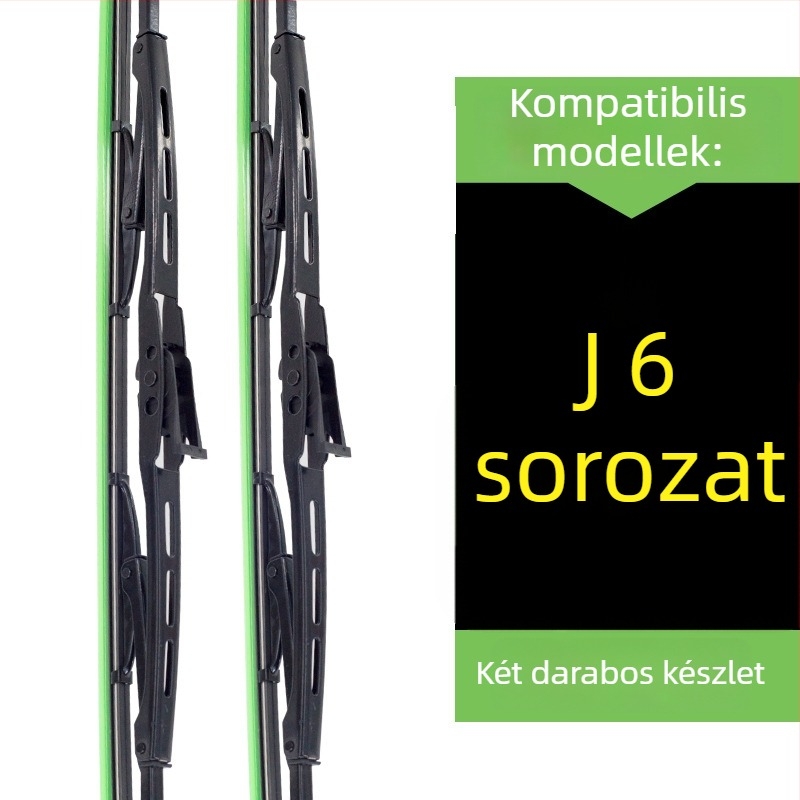 Bozhou ablaktörlőlapok Jiefang J6-hoz, DeLong vas kerettel, Howo és nagy teherautók, kétoldalas