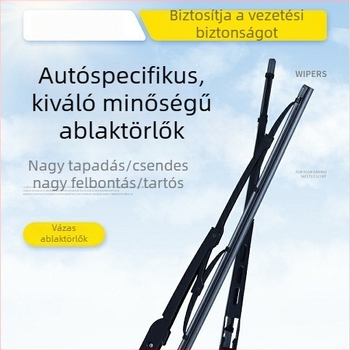 Xin Clean keretes ablaktörlő teherautókhoz és nagy járművekhez, U alakú, modell 14-26, természetes gumi