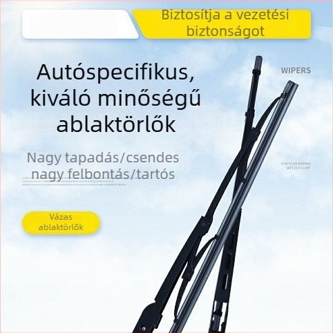 Xin Clean keretes ablaktörlő teherautókhoz és nagy járművekhez, U alakú, modell 14-26, természetes gumi