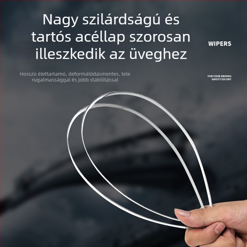 Xin Clean keretes ablaktörlő teherautókhoz és nagy járművekhez, U alakú, modell 14-26, természetes gumi