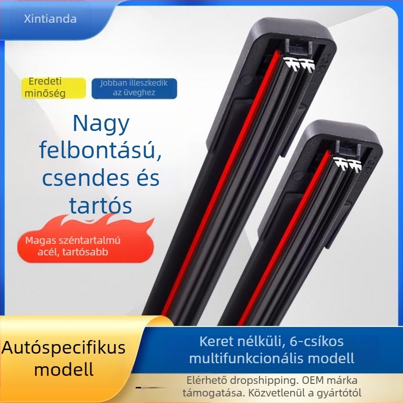 6 gumírozott ablaktörlő penge, stabil minőség