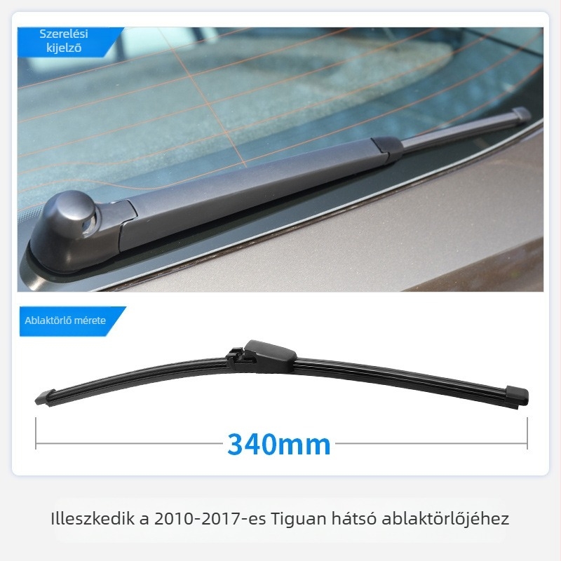 Volkswagen Tiguan első és hátsó keret nélküli ablaktörlők, 2010–2012 modelléhez (HD)