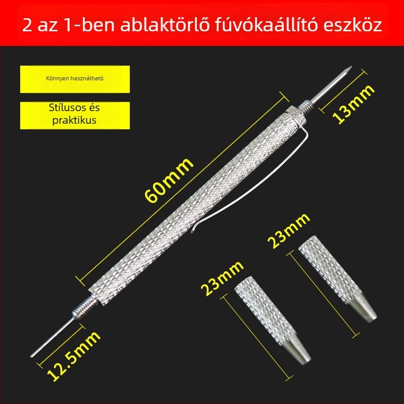 2 az 1-ben ablaktörlő fúvóka beállító eszköz és tisztító