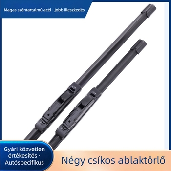 Keret nélküli négyrétegű ablaktörlő penge, 18 adapterrel