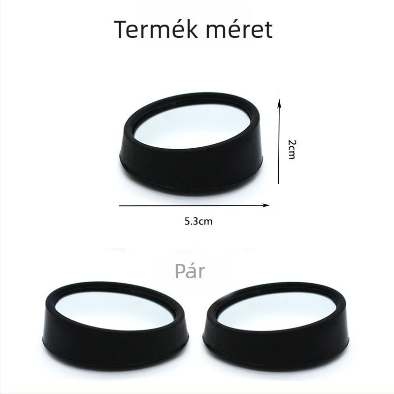 Autóhátsó tükör, Modell 400, Lapos tükör, Műanyag tükör, Üveg burkolat