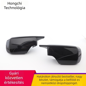 M4-stílusú hátsó tükörház ABS-ből, víztranszfer-karbon mintázattal, BMW 3/5 sorozat E46/E39 1998–2005