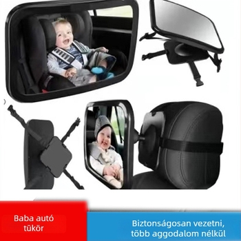 Belső autó tükör babáknak, domború tükör, ABS+akril, modell JXBSD-baby mirror