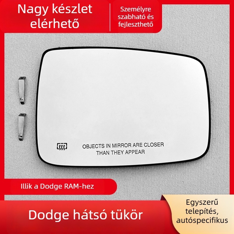 Dodge Ram hátsó tükör – sík tükör; modellek 68050298AA/68050299AA; 12V tápegység