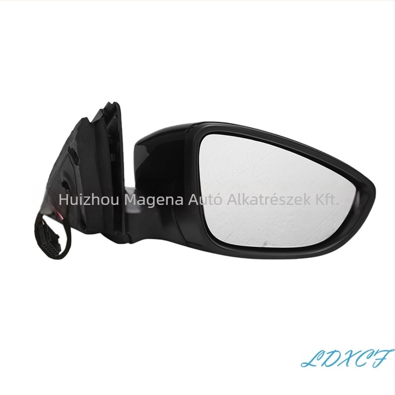 Jetta 2013-2017 hátsó tükrének reflektor-összeszerelése – fűtött, összecsukható tükör lámpával, 6 vezeték, jobb 5C7857508 / bal 5C7857507