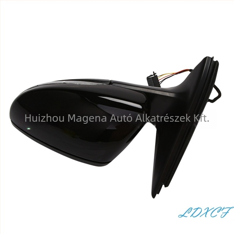Jetta 2013-2017 hátsó tükrének reflektor-összeszerelése – fűtött, összecsukható tükör lámpával, 6 vezeték, jobb 5C7857508 / bal 5C7857507