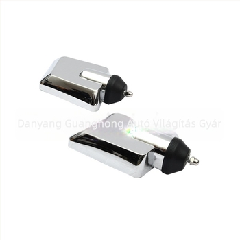 Universális teherautó visszapillantó tükör beépített fényvisszaverőkkel, Modell 4, sík tükör, 24V, üveg