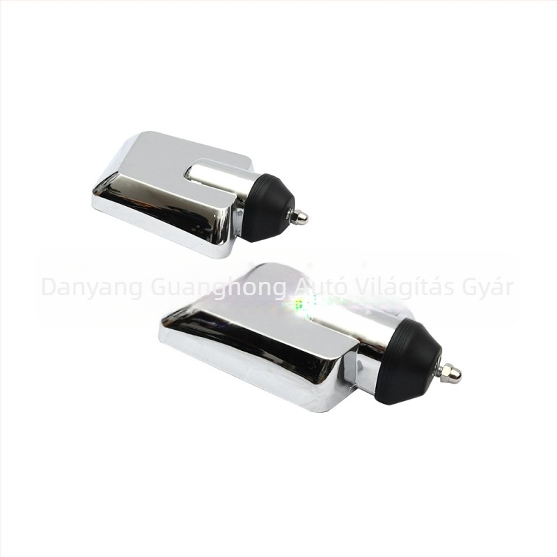 Universális teherautó visszapillantó tükör beépített fényvisszaverőkkel, Modell 4, sík tükör, 24V, üveg