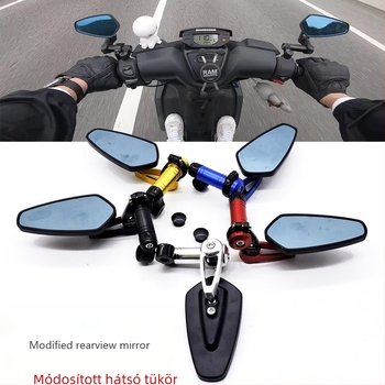GY6-hoz hátsó nézet tükör — üveg tükrös, motorkerékpárokhoz, elektromos robogókhoz és robogókhoz
