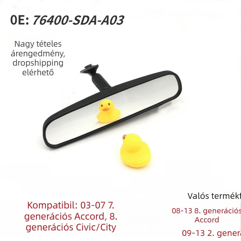 Autó belső tükre CM4 5 6/CP/FA/GE, síktükör, alkatrész szám 76400-SDA-a03, kompatibilis a 03-13 Accord, 06-11 Civic és 09-13 Fit