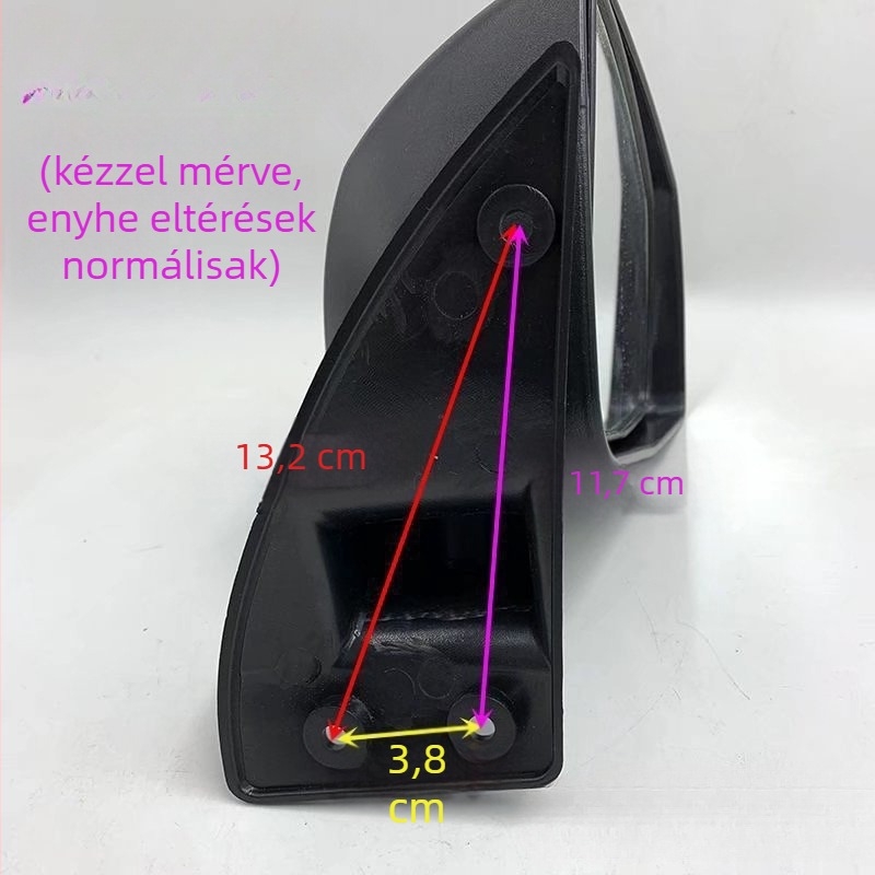 Teljesen zárt elektromos háromkerekű és négyrészes jármű hátsó tükre — univerzális tolató tükör