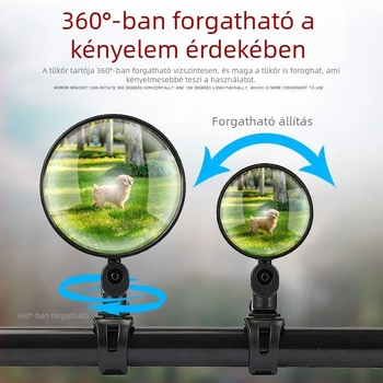 Canting univerzális elektromos kerékpár visszapillantó tükör, konvex, állítható, gyors felszerelés