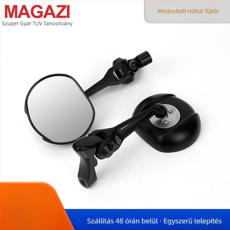 Universális visszapillantó tükör elektromos robogóhoz, SK1131a, alumíniumötvözet, szabálytalan tükör, szerelési típus: ortodontikus