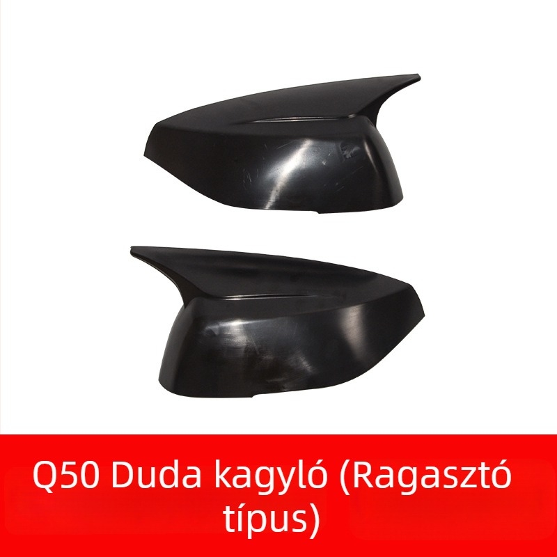 Hátsó tükrök burkolata kürtszerű dizájnnal Infiniti Q50L, Q60, QX30 – ABS