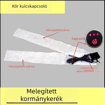 Autó kormánykerék fűtő készlet – krómozott tükör
