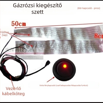 Autó kormánykerék fűtő készlet – krómozott tükör