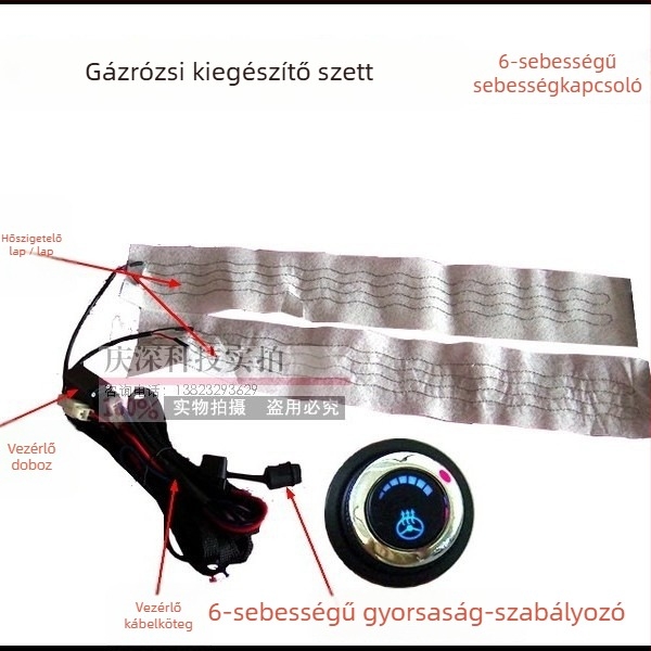 Autó kormánykerék fűtő készlet – krómozott tükör