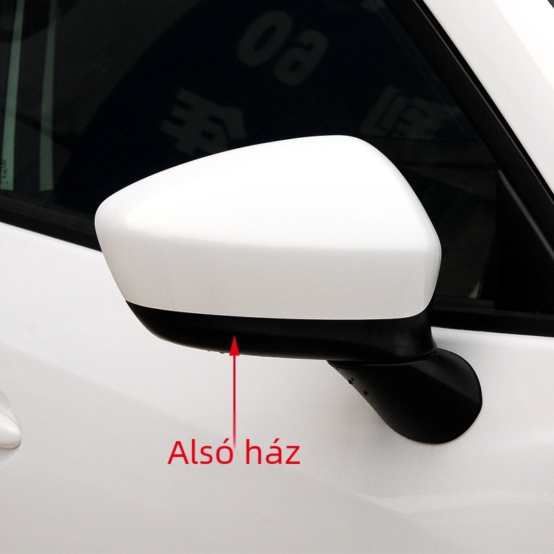 Mazda CX-5 (2013–2014) külső visszapillantó tükör alsó burkolatának reflektorja; gömb alakú tükör; ABS burkolat; 12V