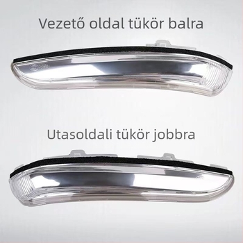 Visszapillantó tükör jelzőfényfedél Peugeot 301 2008 – modellek 1610811580 és 1610811480; fedél anyaga: műanyag; tükör anyaga: üveg