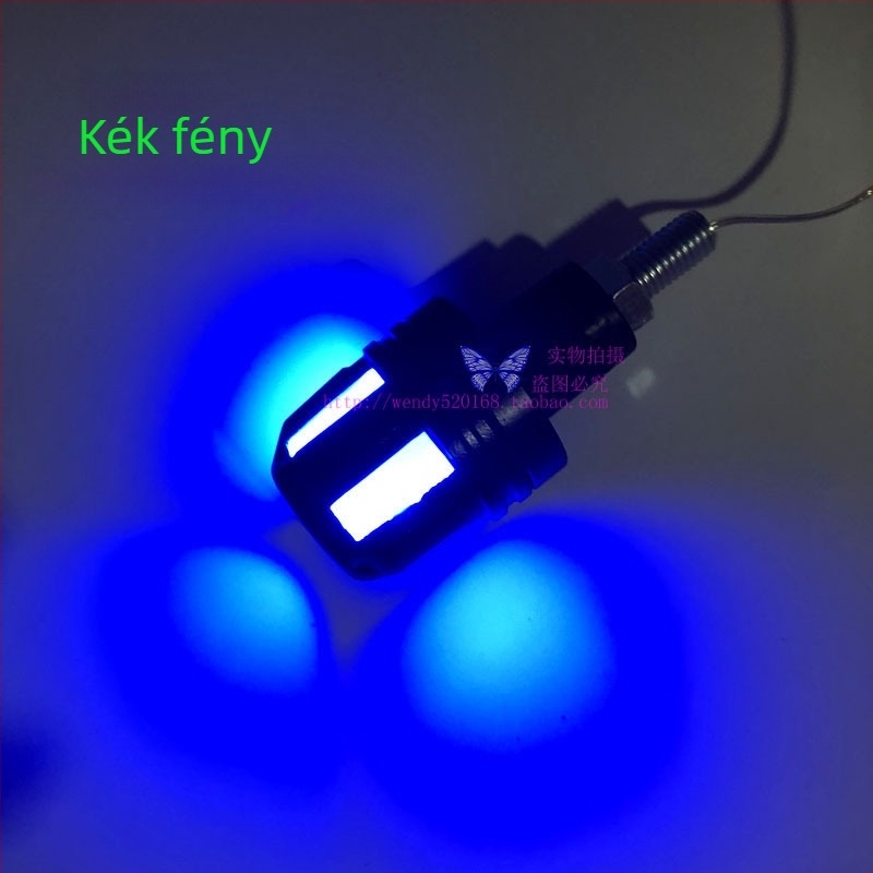 Motorkerékpár hátsó tükre irányjelzővel, univerzális alumínium kivitel (LF-6001; 6001; New bright fly; általános modell)