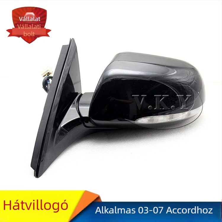 Honda Accord 2003-2007 CM4/CM5/CM6 hátsó tükör burkolat, ABS ház, krómozott tükör, alkatrész-szám 76200-SDG-H12ZA