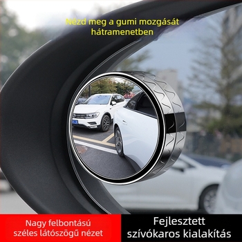 Autóhátrameneti segédkör tükör, gömb alakú, modell XD01, tükröző felület üveg, burkolat műanyag, tükröfedél üveg, általános kompatibilitás