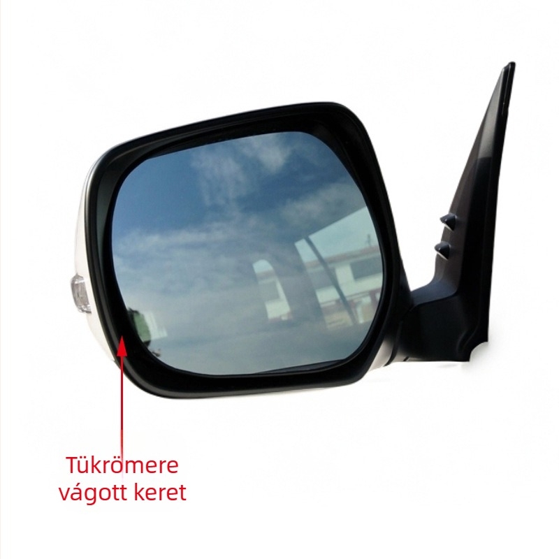 Toyota Prado/Land Cruiser hátulnézetes tükör keret (2010–2021), ABS burkolat és tükör, gömb alakú tükör, 12V kompatibilis