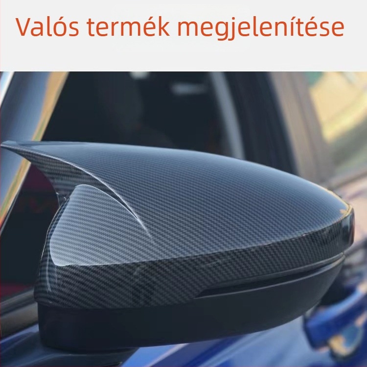 Szarv alakú visszapillantóház Civic 11. generációjához (2022), ABS, sík tükör, ragasztóval rögzítés, vízálló frissítés