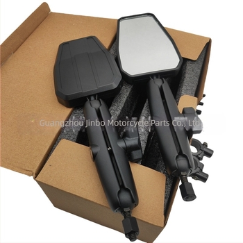 Motorkerékpár visszapillantó JB-6006 – összecsukható kalandokhoz ADV, alumíniumötvözet és műanyag kivitel, négyzet alakú tükör, univerzális illeszkedés, Jinbo