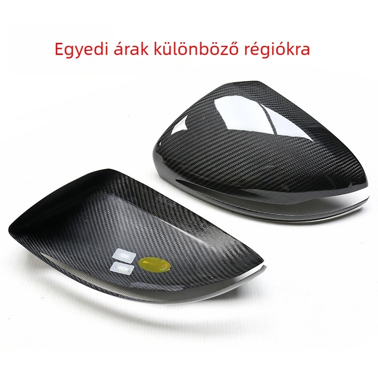 Szénszálas visszapillantó tükörház – ragasztó típus, kompatibil Mercedes-Benz W205, W213, W222, W257