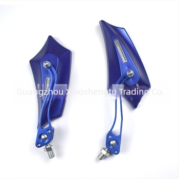 Retrofit gyémánt hátulnéző tükör motorkerékpárhoz és elektromos autóhoz (síktükör; üveg felület; műanyag burkolat; nincs áram)